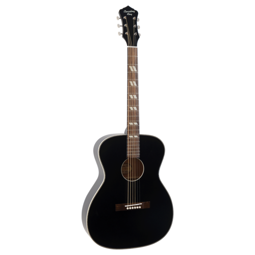 גיטרה אקוסטית צבע שחור מאט Recording King Series 7 000 ROS-7-MBK