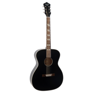 גיטרה אקוסטית צבע שחור מאט Recording King Series 7 000 ROS-7-MBK