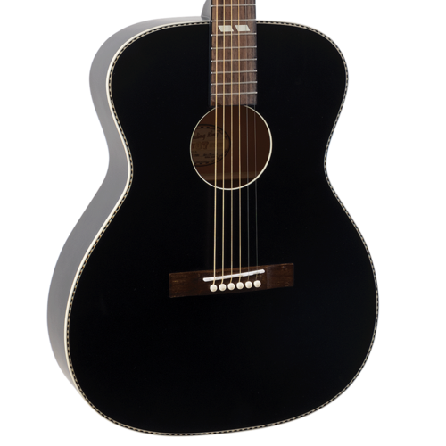 גיטרה אקוסטית צבע שחור מאט Recording King Series 7 000 ROS-7-MBK