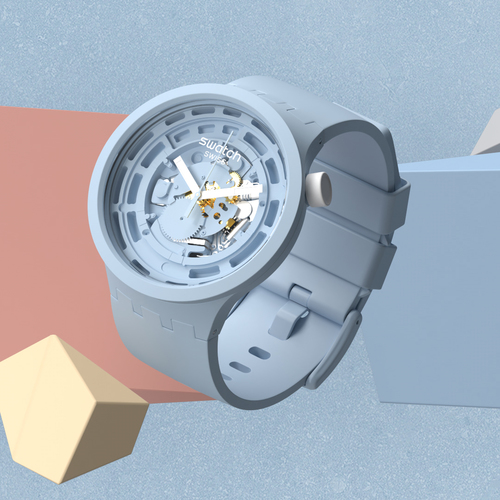 Swatch SB03N100 BIOCERAMIC BIG BOLD C-BLUE