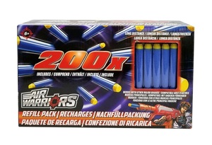 מארז 200 חצים קלי משקל לרובים ואקדחים עד טווח 22 מ