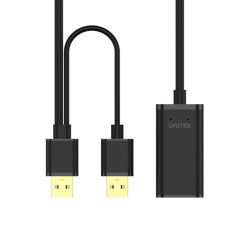 כבל מאריך Unitek USB2.0 Active Extension Cable  Y-277  USB 2.0