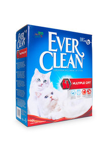 חול לחתולים אוור קלין Ever Clean מולטי-קט-פס אדום-10 ליטר