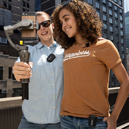 ערכת 2 משדרים ומקלט אלחוטיים למכשירי C-Type אנדרואיד Saramonic blink 500 pro b6