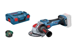משחזת זווית נטענת "5 בראשלס + 2 סוללות BOSCH GWX 18V-15SC EC 8Ah