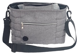 אירגותיק - ארגונית לעגלת תינוק שניתן לקחת בקלות כמו תיק החתלה קטן + מבודד חום - אפור בהיר