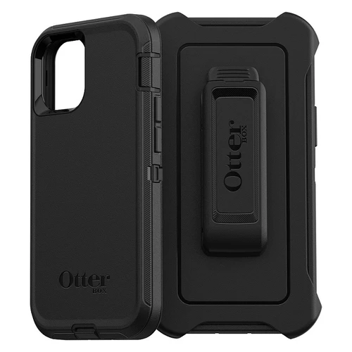 כיסוי Otterbox ל iPhone 12 & Pro דגם Defender שחור
