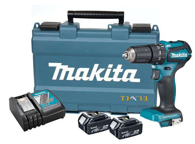 מברגה/מקדחה רוטטת 18V + שתי סוללות 5.0AH