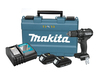 מברגה/מקדחה רוטטת 18V שחורה + שתי סוללות 1.5AH makita