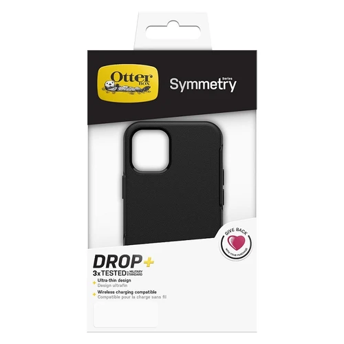 כיסוי Otterbox ל iPhone 12 Mini דגם Symmetry שחור