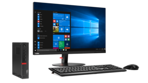 מחשב נייד Lenovo M720q Tiny מעבד i5-8500T דיסק 256GB SSD זכרון 8GB, חלונות 11 פרו לנובו