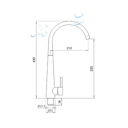 פרח למטבח - JULIA דגם 7350 יועם