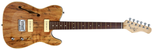 גיטרה חשמלית MICHAEL KELLY MK59FSPJRC 59 Thinline Spalted Maple