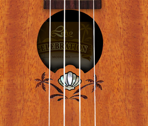 יוקללה סופרן כולל נרתיק LEHO LHUS-ASM-CEL CELEBRATION All Solid Mahogany