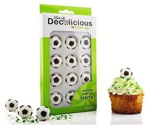 קישוטים אכילים כדורגל Decolicious