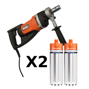 מקדחת כוס יהלום ידנית R.G.D TD5W 1800W  + כוסות יהלום מתנה