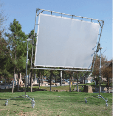 מסגרת עם בד ריכוך + בד ירוק 300x300 ס