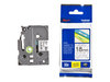 סרט למכשיר Ptouch ברוחב 18mm הדפסה בשחור על רקע שקוף TZe141