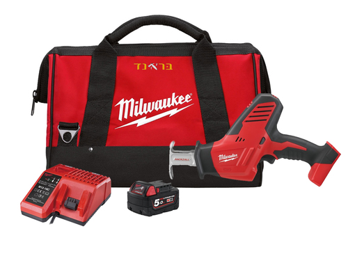 מסור חרב קומפקטי 18V + סוללה 5.0AH