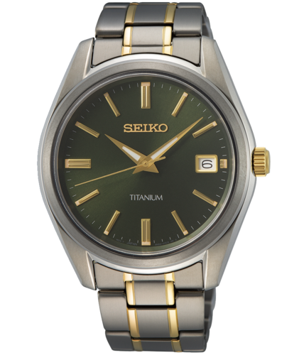 SEIKO SUR377P1 שעון טיטניום וזכוכית ספיר