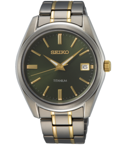 SEIKO SUR377P1 שעון טיטניום וזכוכית ספיר
