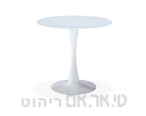 שולחן אירוח נטיף צבע לבן