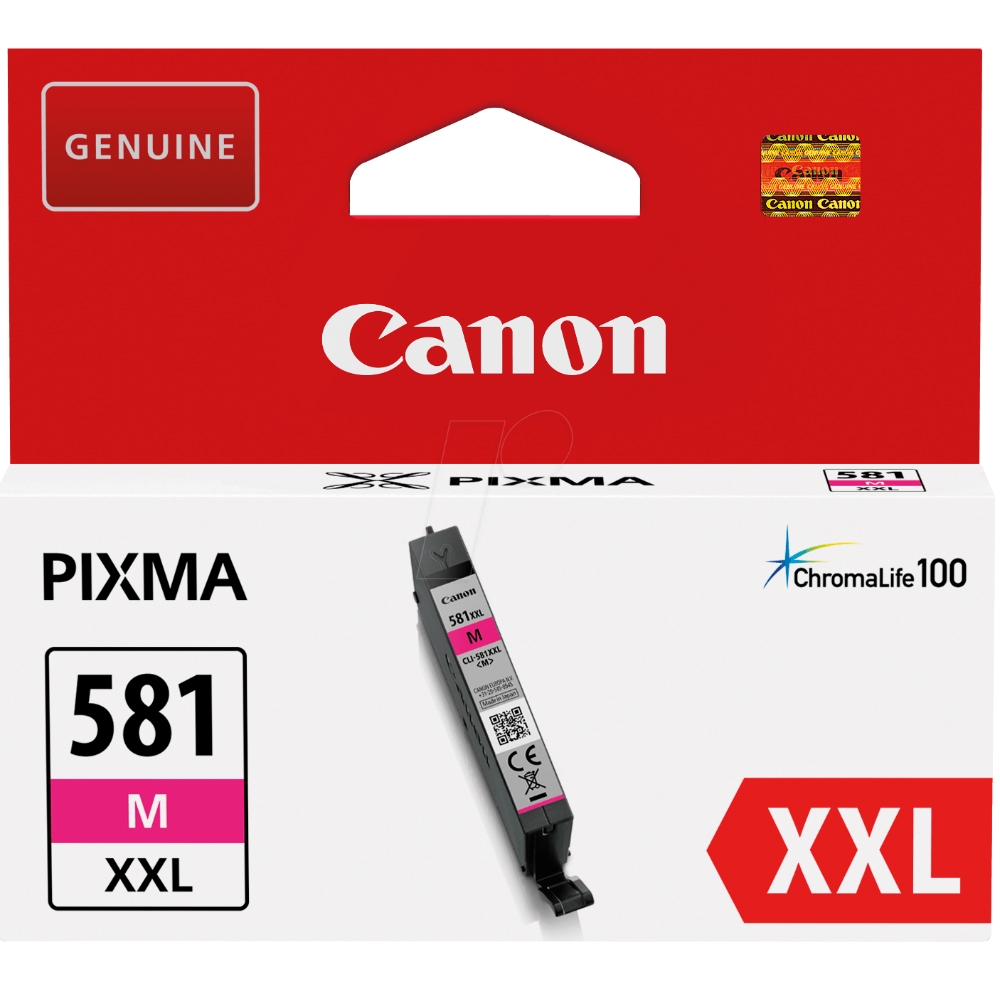 דיו מקורי Canon CLI-581XXL Magenta Ink Cartridge