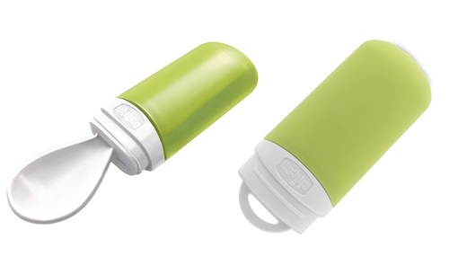 קופסת אחסון מזון טרמית (מבודד חום / קור) 2 חלקים + כפית מתקפלת