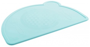 פלייסמנט סיליקון לפעוט (מתאים לכיסא אוכל עם מגש או לשולחן האוכל) - טורקיז