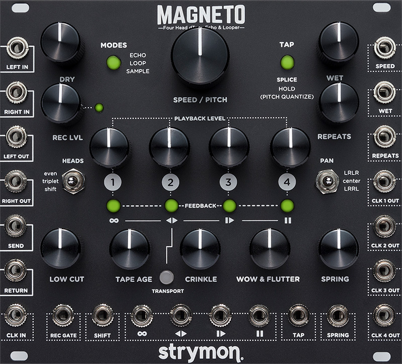 Strymon Magneto Four Head dTape Echo & Looper (Eurorack)