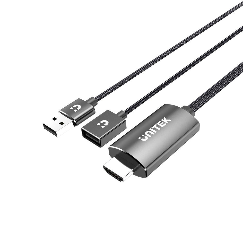 כבל מתאם אקטיבי USB ל- HDMI Unitek M1104A