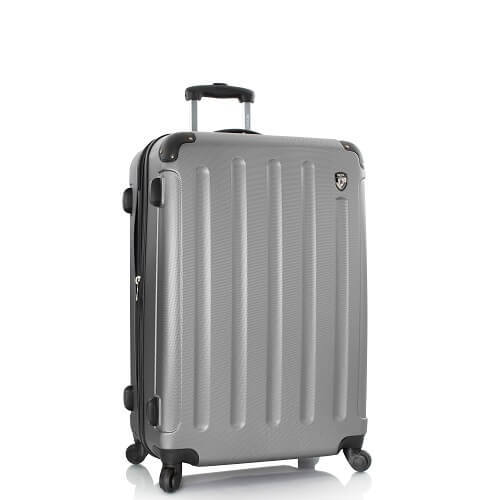 סט שלישיית מזוודות: עלייה למטוס, בינונית וגדולה דגם REVOLVER כסוף