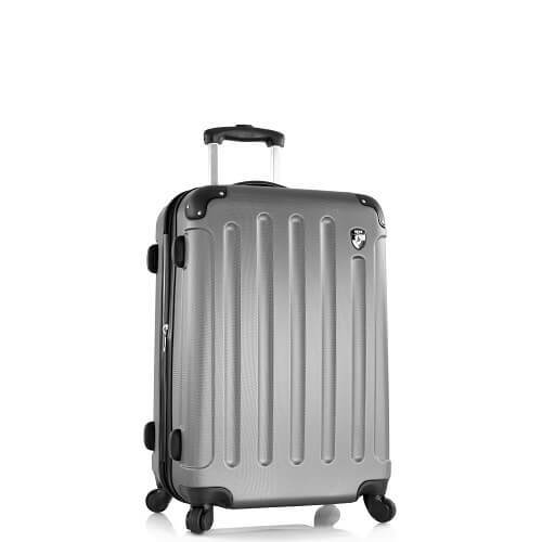 סט שלישיית מזוודות: עלייה למטוס, בינונית וגדולה דגם REVOLVER כסוף