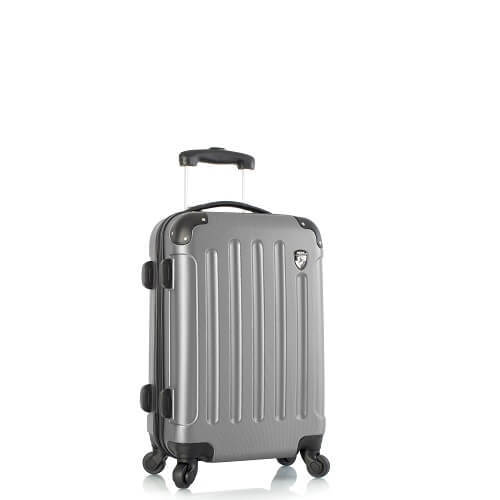 סט שלישיית מזוודות: עלייה למטוס, בינונית וגדולה דגם REVOLVER כסוף