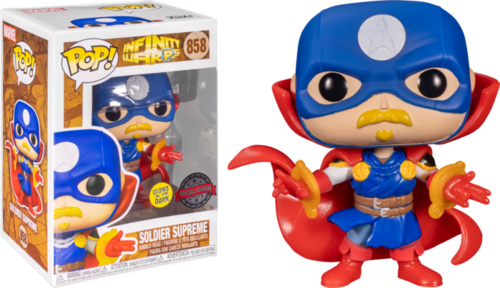 POP Marvel: Infinity Warps- Soldier Supreme (זוהר בחושך) (אקסקלוסיבי מדבקה כסופה)