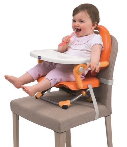 מושב הגבהה מתקפל עם מגש פוקט סנק Poket Snack - ירקרק Sage