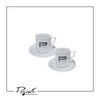 סט 2 כוסות אספרסו פסקל Pascale Espresso cups Ask me חרסינה לבן