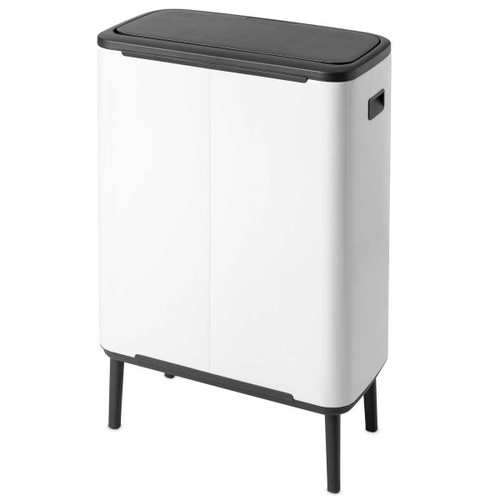 פח אשפה למטבח ברבנטיה BO brabantia טאץ הפח עם הרגליים 60 ליטר צבע לבן מט מקט Y-130205 - עולם הפרזול 02