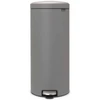 פח פדל 30 ליטר אפור בטון מינרלי Brabantia NewIcon