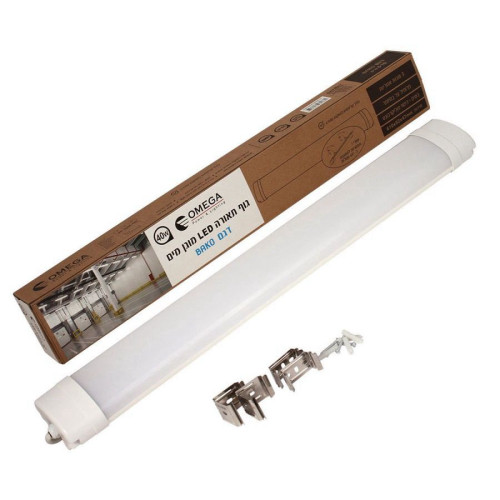 פס מוגן מים 60cm לד 40W באקו סופר לד איכותי+ כבל אומגה