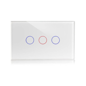 מפסק חכם WIFI ניסקו סמארט לחצן אחד לקופסה מלבנית 3 מקום  