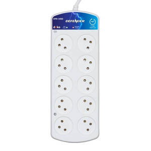 מגן ברק ונחשולי מתח 10 שקעים עם השהיה דקו DPS-10S3 