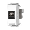 שקע מחשב ניסקו סוויץ RJ45 CAT5E לבן