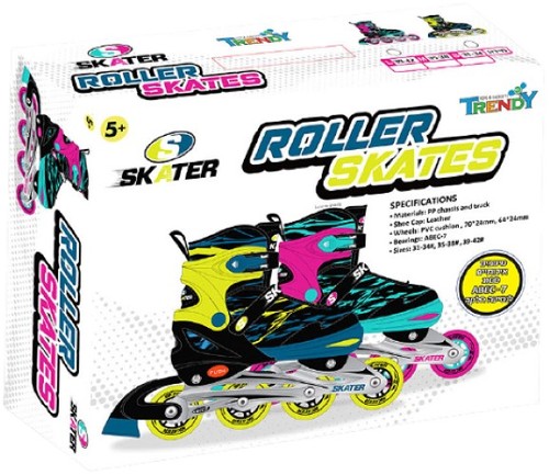 רולר בליידס שילדת אלומיניום עם מייסבים מקצועיים ABEC 7 במידה 35-38 - דגם Lemon 