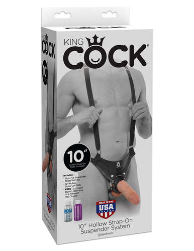 תותב סטרפאון '10 איכותי לגבר Pipedream - King Cock 10