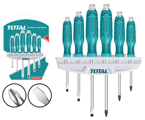 סט מברגי דפיקה 6 י'ח TOTAL TOOLS