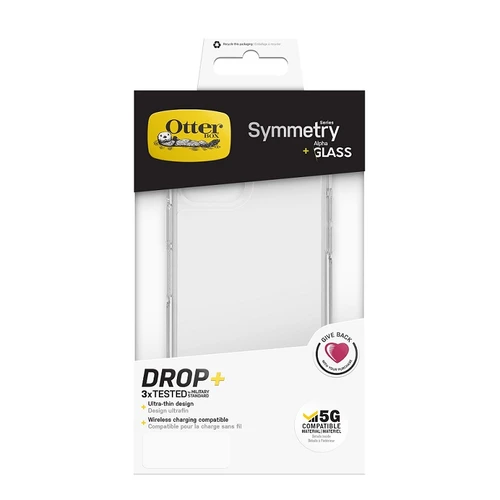 סט Otterbox ל iPhone 12 & Pro הכולל כיסוי Symmetry שקוף + מגן Alpha 