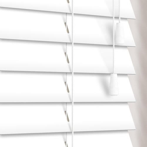 וילון וניציאני 50 מ"מ PVC - לבן