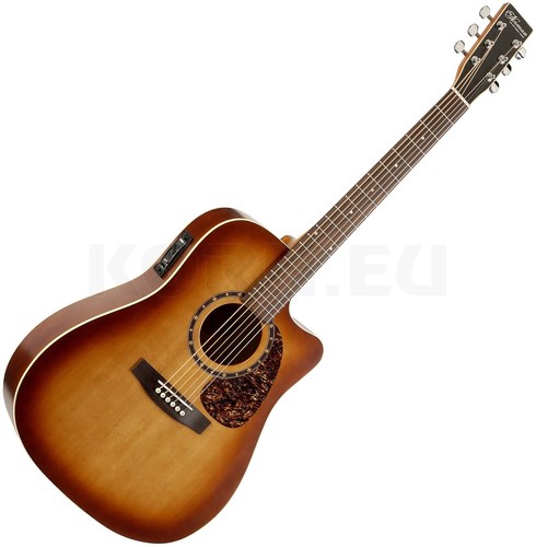 גיטרה אקוסטית מוגברת CW  CEDER 4T NORMAN PROTEGE B18 Tobacco Burst