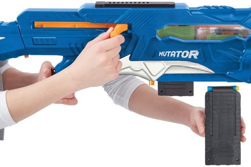 רובה חצים Mutator ענק עם 2 מחסניות, קת כתף נשלפת + 20 חצי משחק